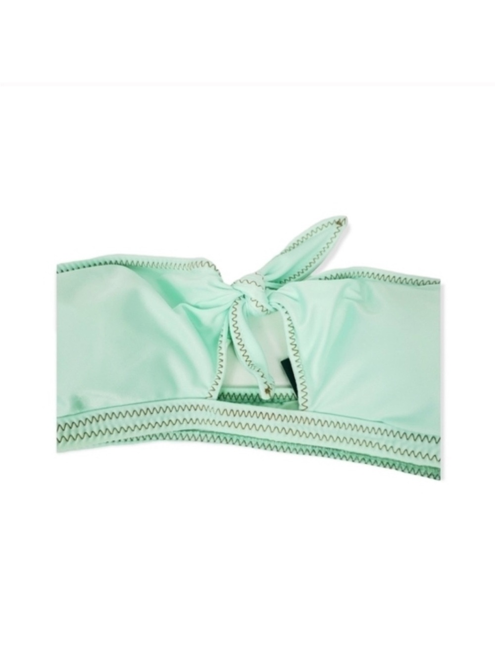 Strapless Tie-Front Mint Bikini Set - Women Swim - Picture 5 of 15